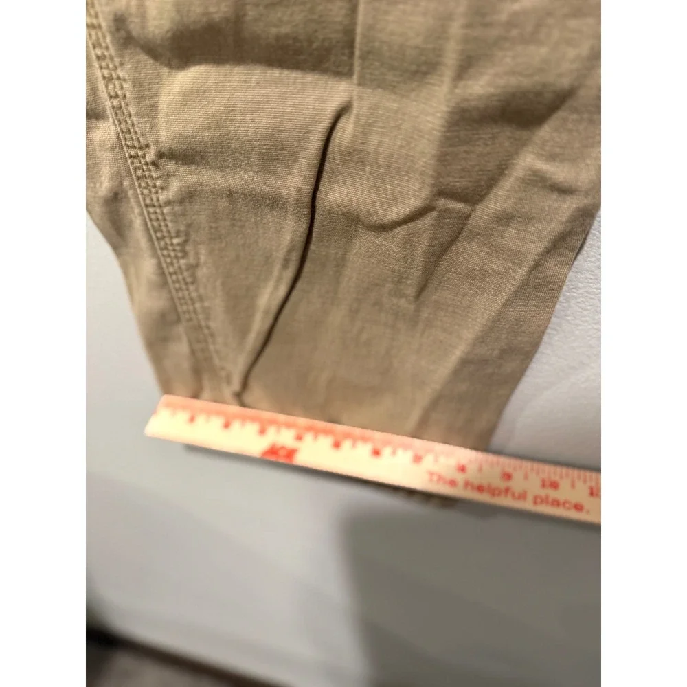 Carhartt Mens Relaxed Fit Canvas Work Pants Tan Khaki Utility Carpenter 38x36